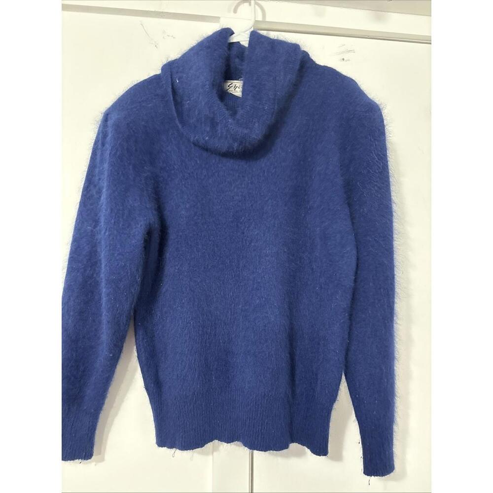 Vintage Shelton Wool/Angoria Rabbit‎ Hair Royal Blue Sweater Med
